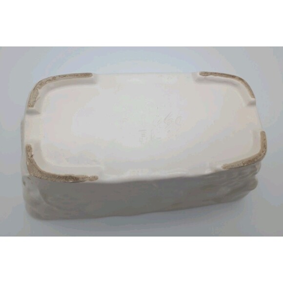 Vintage Hull USA 9” Long Ceramic White Matte Finish Glazed Fruit Planter #F18 - Picture 5 of 8
